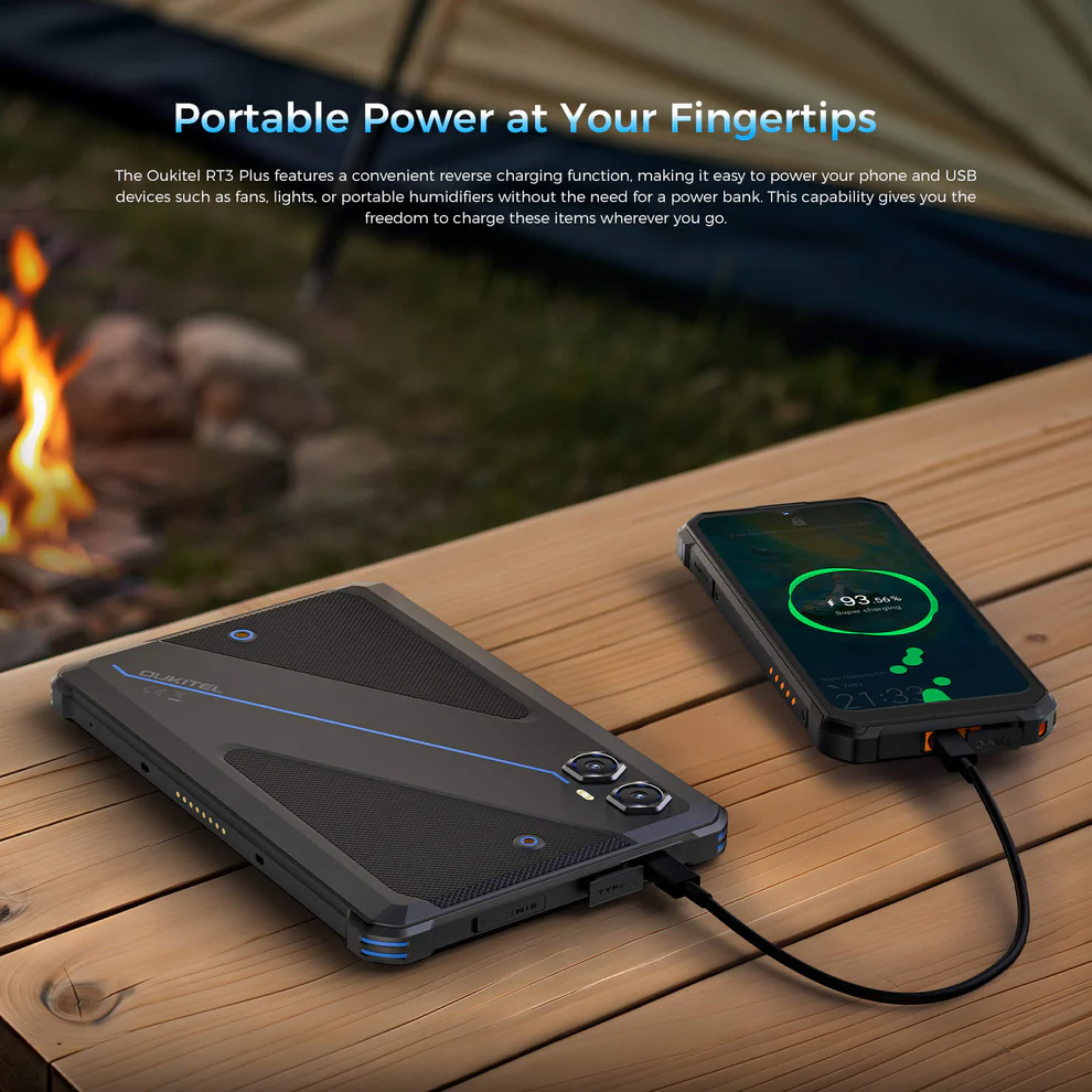 OUKITEL tablet RT3 Plus, 8", 4/128GB, 4G, 11000mAh, IP68/IP69K, μαύρο - Image 11