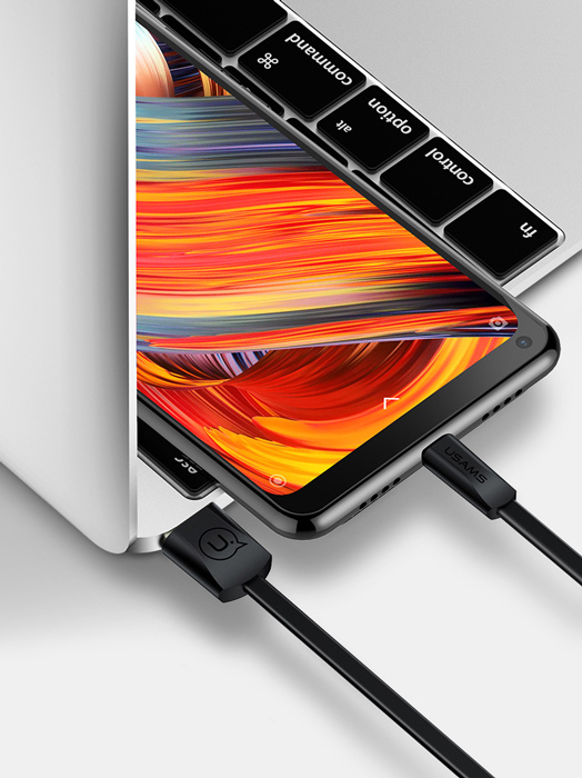 USAMS καλώδιο USB σε Lightning US-SJ199, 2A, 1.2m, μαύρο - Image 2