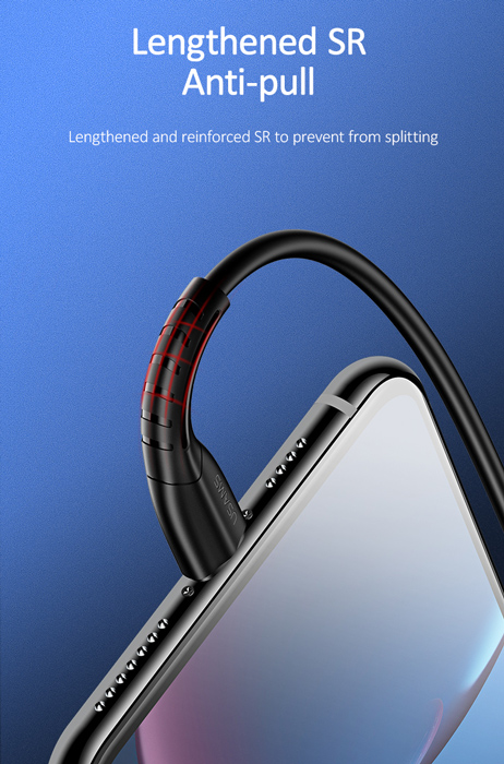 USAMS καλώδιο Lightning σε USB US-SJ364, 2A, 1m, μαύρο - Image 2