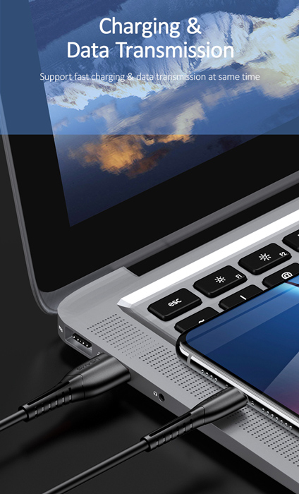 USAMS καλώδιο Lightning σε USB US-SJ364, 2A, 1m, μαύρο - Image 3