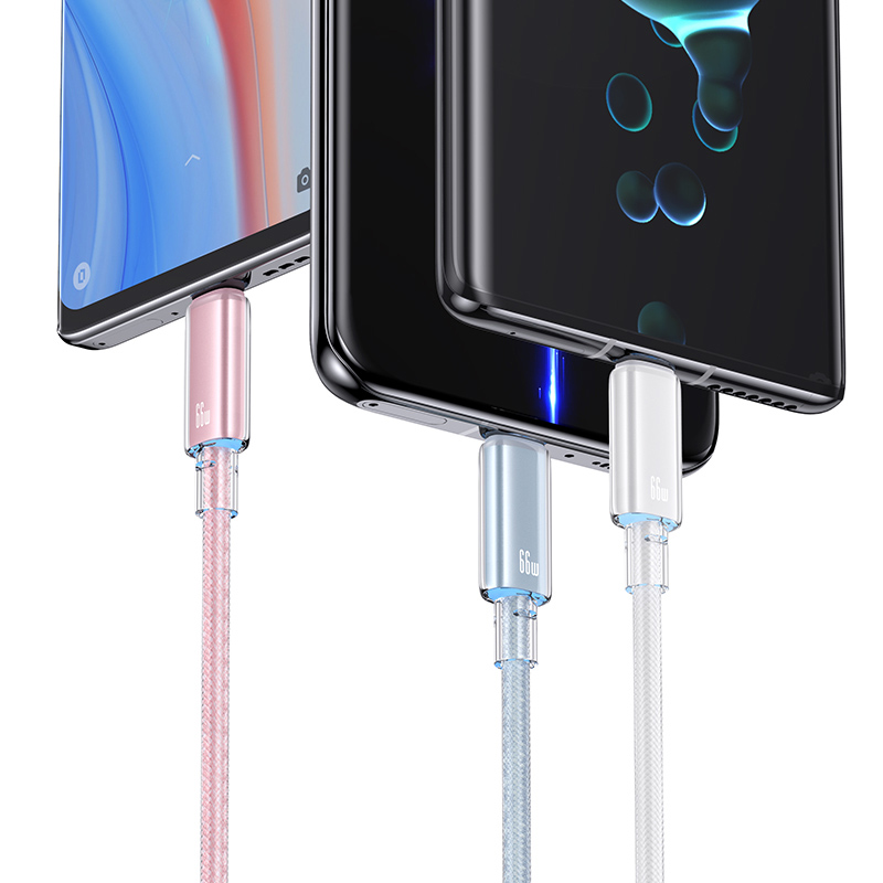 USAMS καλώδιο USB-C σε USB US-SJ658, 66W, 480Mbps, 1.2m, λευκό - Image 3