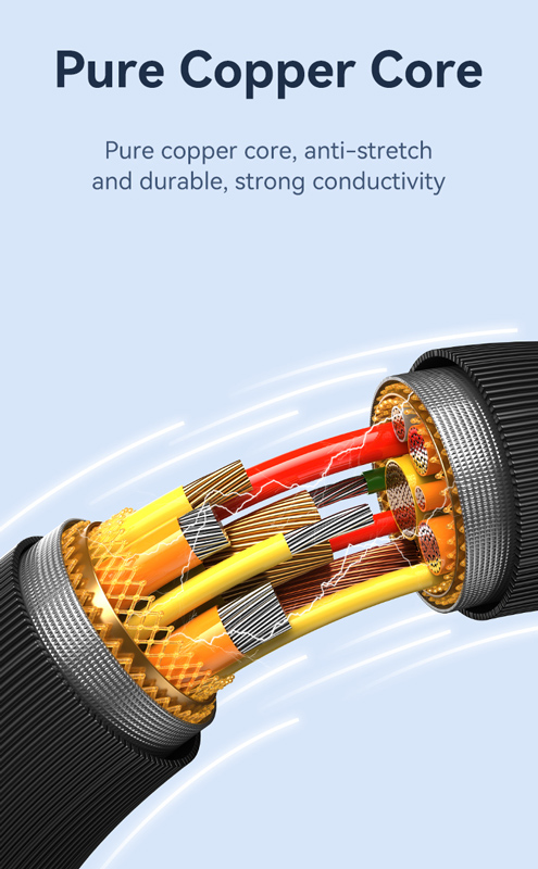 USAMS καλώδιο USB-C σε USB-C US-SJ691, 60W, 480Mbps, 1m, ροζ - Image 4