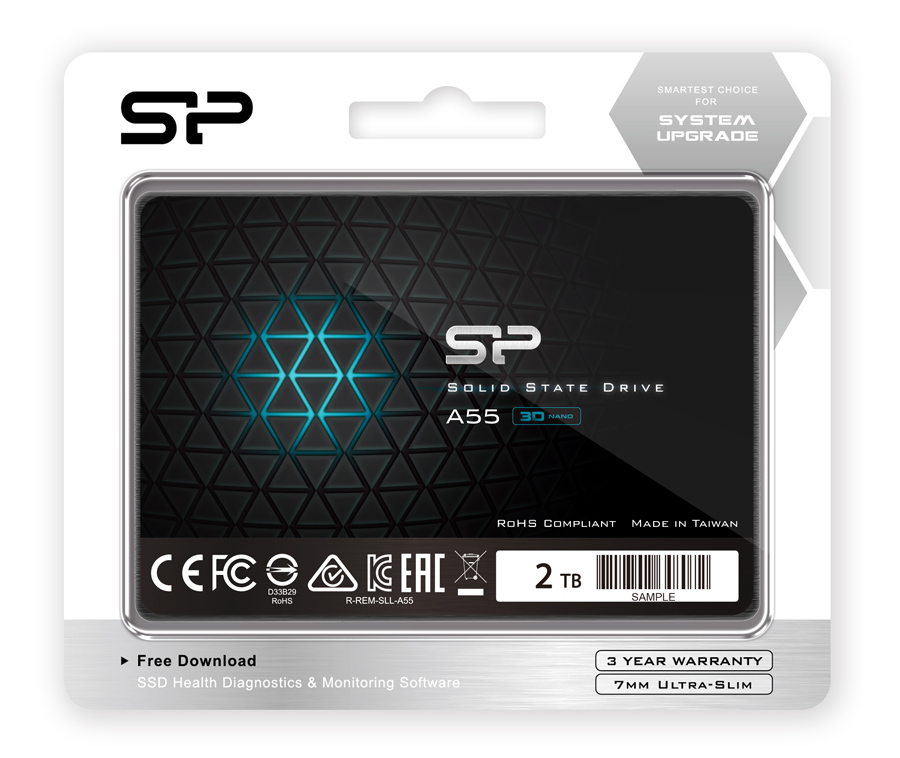 SILICON POWER SSD A55 2TB, 2.5", SATA III, 500-450MB/s, 7mm - Image 3