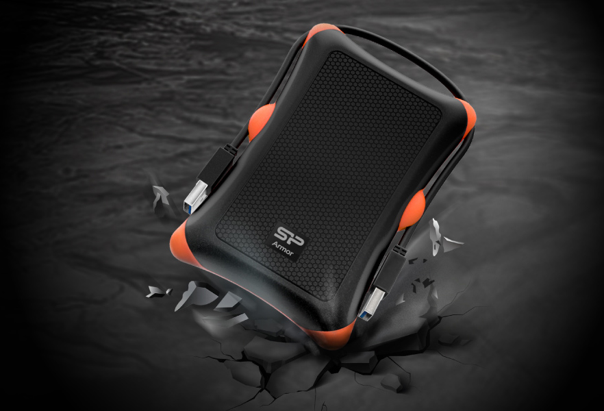 SILICON POWER εξωτερικός HDD Armor A30, 2TB, USB 3.2, μαύρος - Image 2