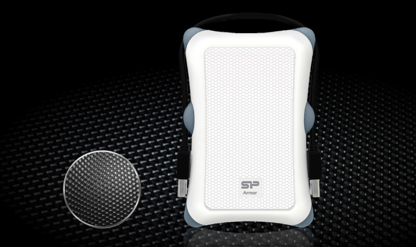 SILICON POWER εξωτερικός HDD Armor A30, 2TB, USB 3.2, λευκός - Image 2