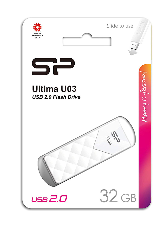 SILICON POWER USB Flash Ultima U03, 32GB, USB 2.0, λευκό - Image 3