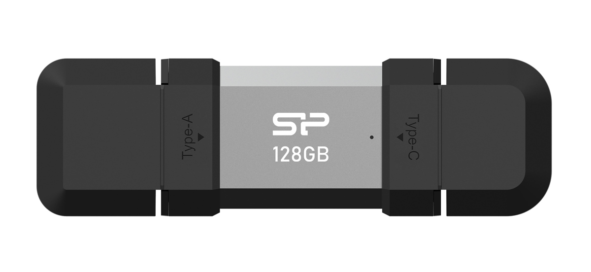 SILICON POWER USB Flash Drive C51, USB/USB-C, 128GB, 120MBps, ασημί - Image 4