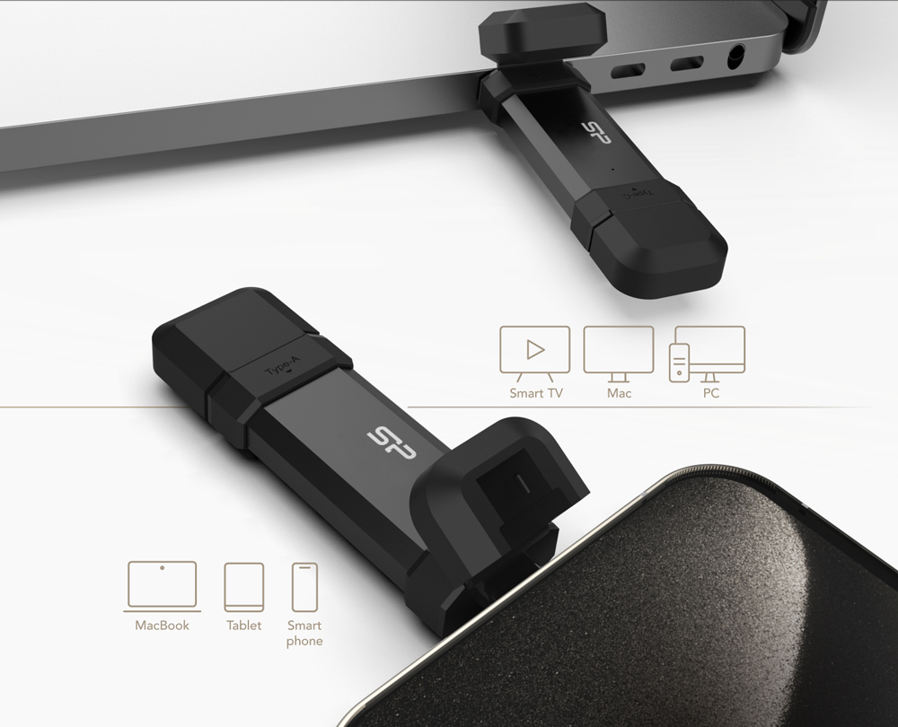 SILICON POWER εξωτερικός SSD Marvel Xtreme DS72, USB-C/USB 3.2, 250GB, μαύρο - Image 2