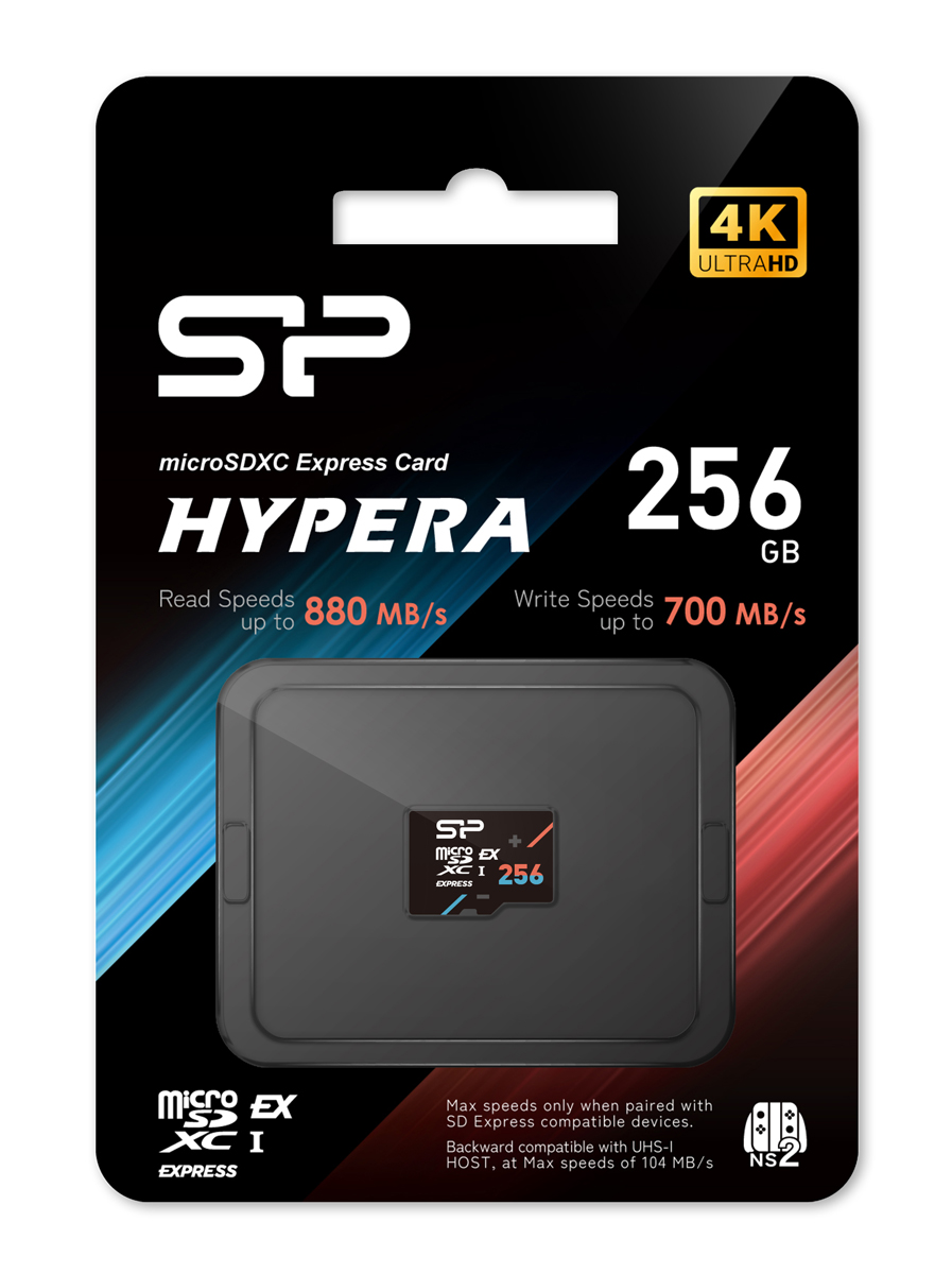 SILICON POWER κάρτα μνήμης microSDXC Express Hypera, 256GB, PCIe Gen 3x1, C10 UHS-I U3 A1 V30 - Image 5