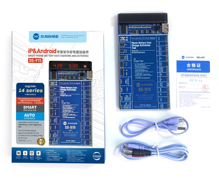 SUNSHINE tester μπαταριών SS-915 για Apple & Android smartphone, V9.0 - Image 9