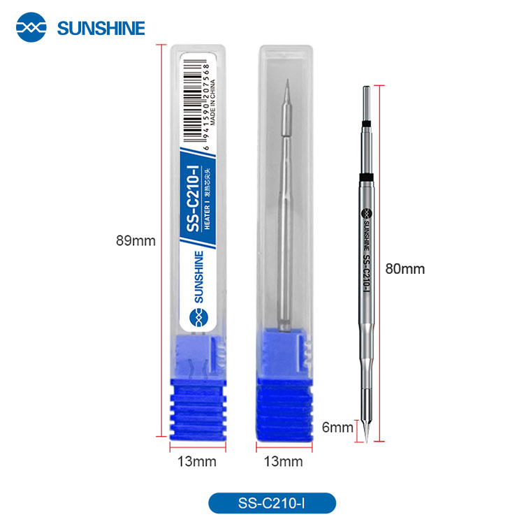 SUNSHINE soldering iron tip SS-C210 τύπου I, για T210, 80mm - Image 3
