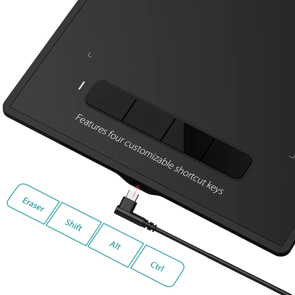 XP-PEN ταμπλέτα σχεδίασης με γραφίδα Star G960S Plus, 228.8x152.6mm, μαύρο - Image 3
