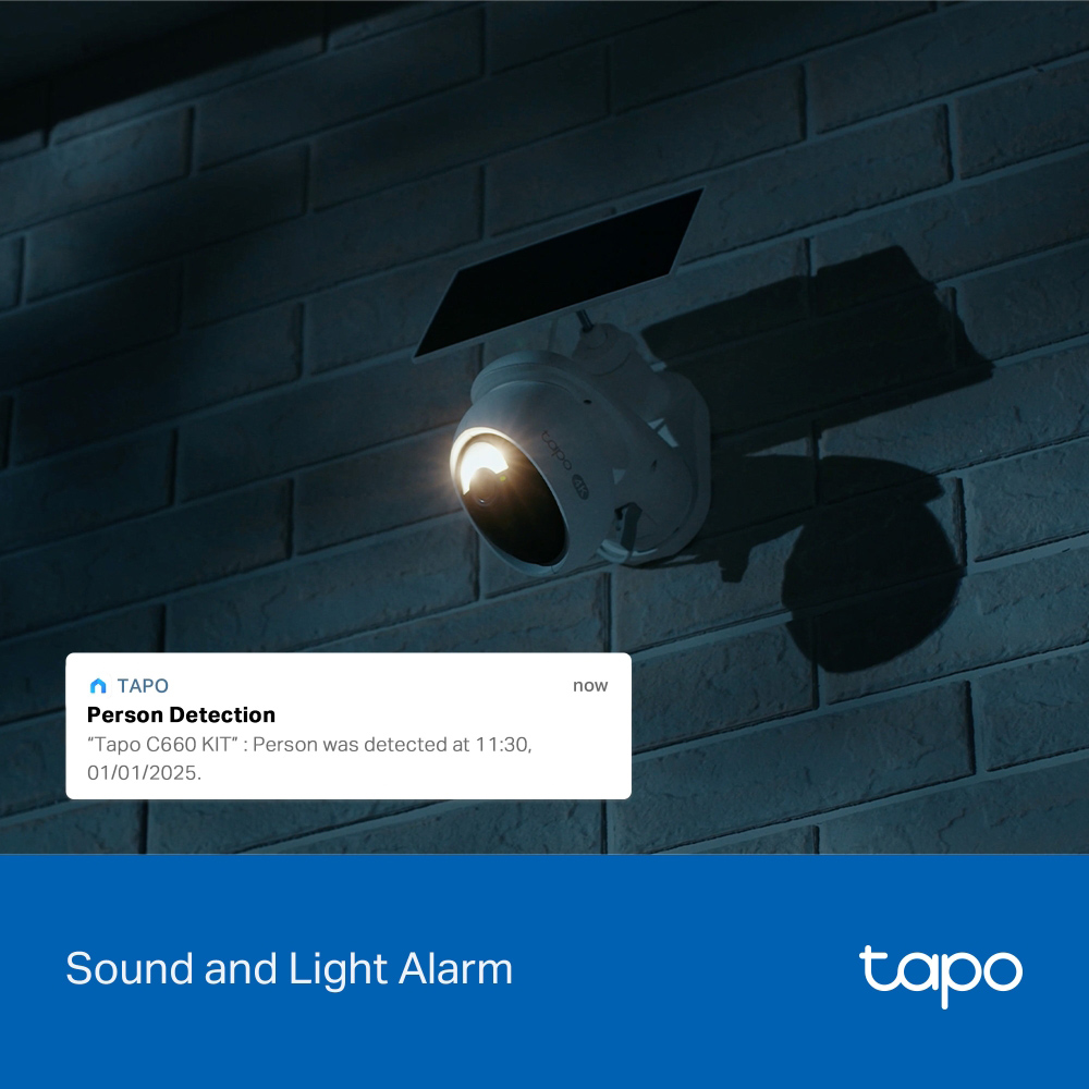 TP-LINK smart ηλιακή κάμερα Tapo C660 KIT, 4K/8MP, WiFi, PTZ, SD, IP65, EU/1.0 - Image 12