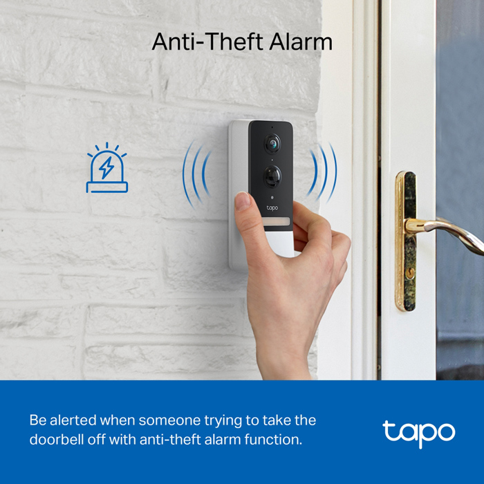 TP-LINK smart κουδούνι με κάμερα Tapo D230S1, Wi-Fi 2K, 6700mAh, Ver 1.0 - Image 12