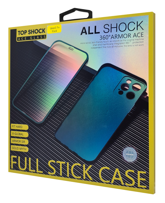 POWERTECH θήκη & tempered glass 2.5D TGC-0006, iPhone 12 Pro Max, μπλε - Image 3
