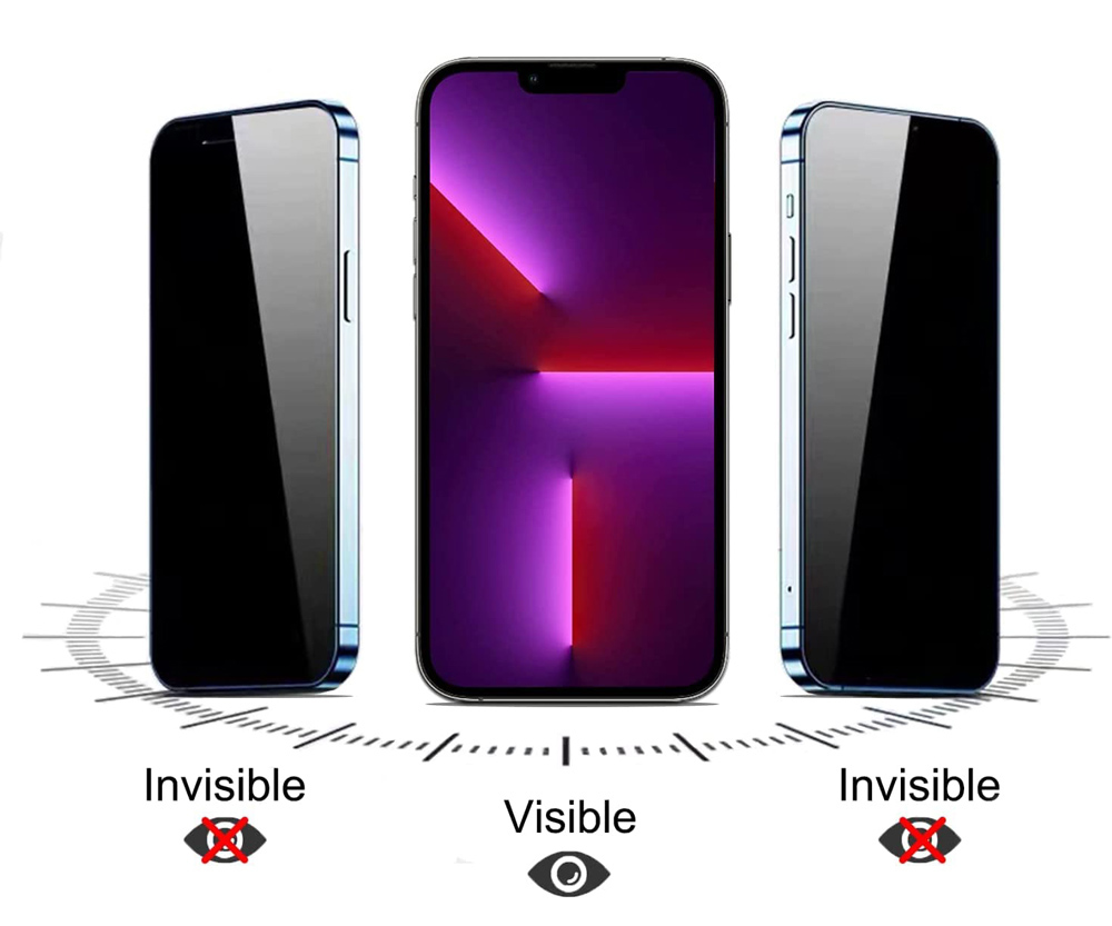POWERTECH tempered glass Emery Private 5D TGC-0799 για iPhone 17 Pro, full glue - Image 2