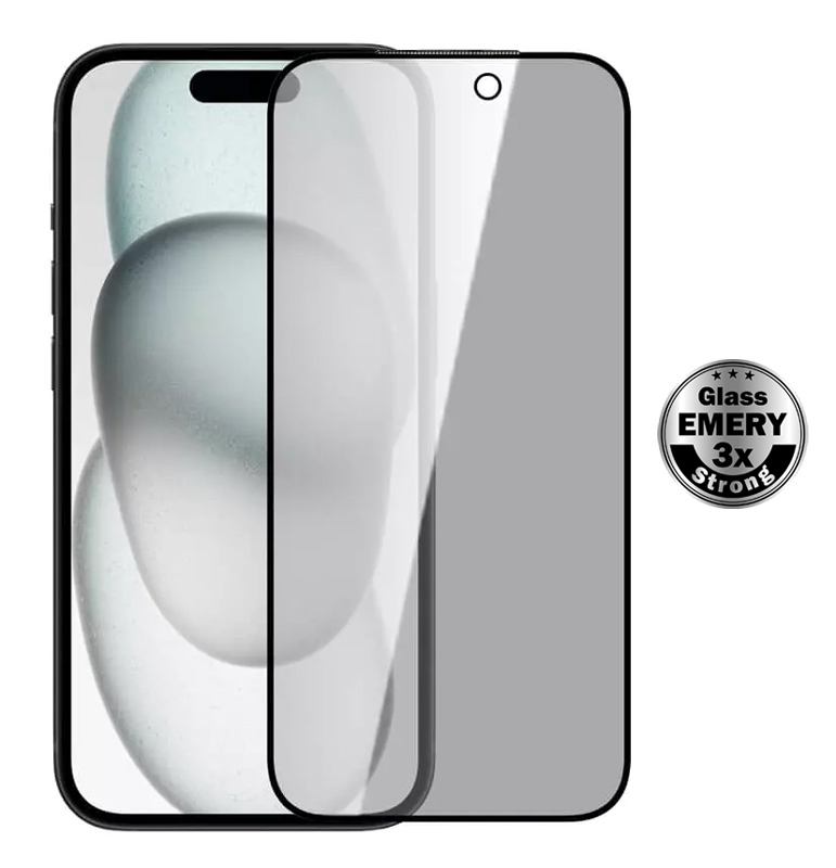 POWERTECH tempered glass Emery Private 5D TGC-0799 για iPhone 17 Pro, full glue