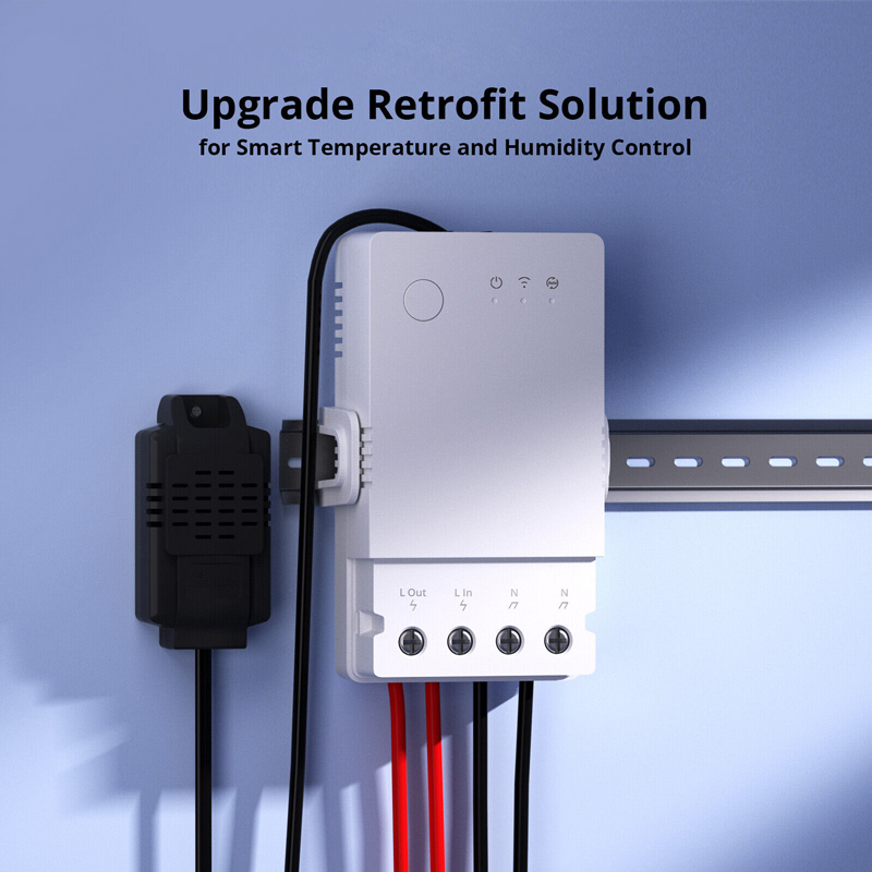 SONOFF smart διακόπτης ελέγχου θερμοκρασίας/υγρασίας THR320, Wi-Fi, 20A - Image 2