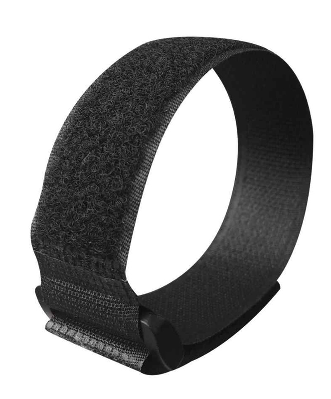 POWERTECH ιμάντας τύπου velcro TIES-024, 20x2cm, μαύρος, 10τμχ - Image 3