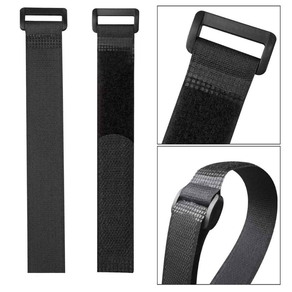 POWERTECH ιμάντας τύπου velcro TIES-025, 30x2cm, μαύρος, 10τμχ - Image 2