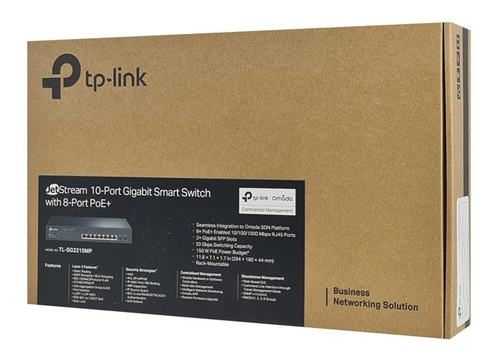 TP-LINK JetStream switch TL-SG2210MP, 10-Port Gigabit, 8x PoE+, Ver. 4.0 - Image 4