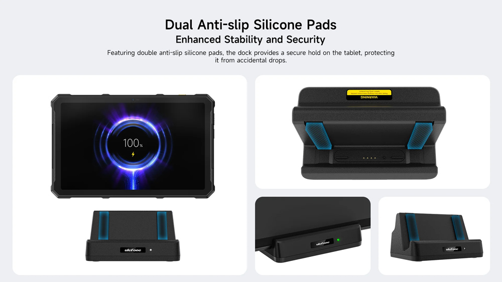 ULEFONE βάση φόρτισης UAS21 για tablet Armor Pad 4 series, 10W, μαύρη - Image 7