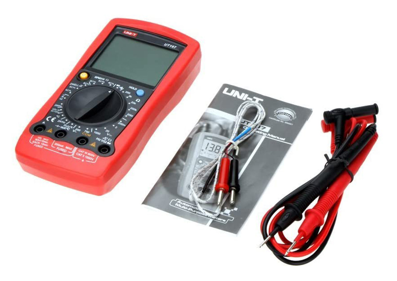 UNI-T ψηφιακό πολύμετρο αυτοκινήτων UT107, RPM/Dwell, test μπαταρίας - Image 3