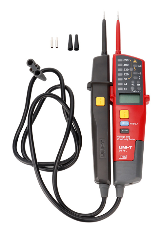 UNI-T μετρητής τάσης AC/DC UT18C, 12V έως 690V, IP65 - Image 3