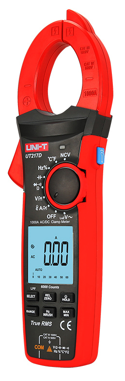 UNI-T πολύμετρο & αμπεροτσιμπίδα UT208B, 1000A AC/DC, NCV, True RMS - Image 2