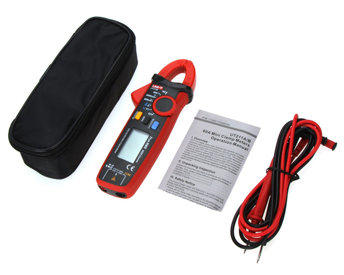 UNI-T μίνι ψηφιακή αμπεροτσιμπίδα UT211B, 60A AC/DC, NCV, True RMS - Image 4