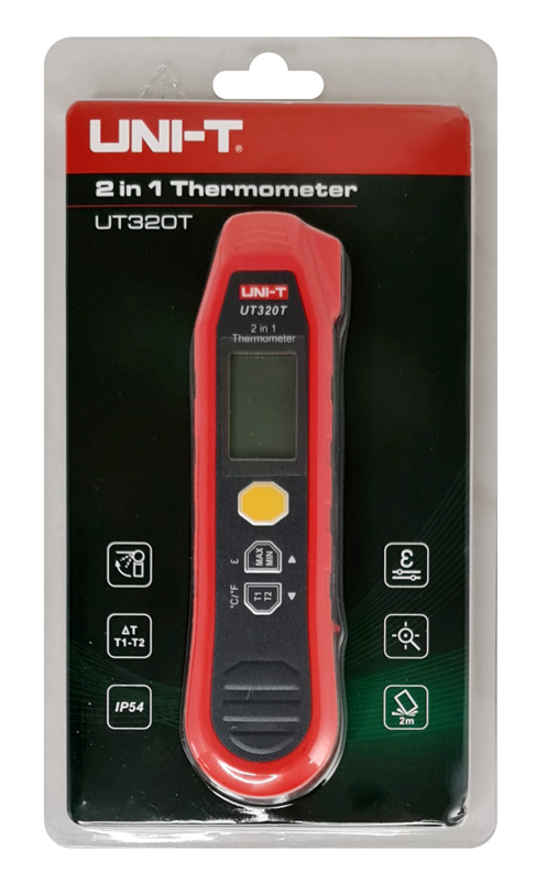 UNI-T ψηφιακό θερμόμετρο 2 in 1 UT320T, -40~300 °C, IP54 - Image 7