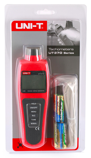 UNI-T ταχόμετρο UT372, με οθόνη LCD, USB - Image 3