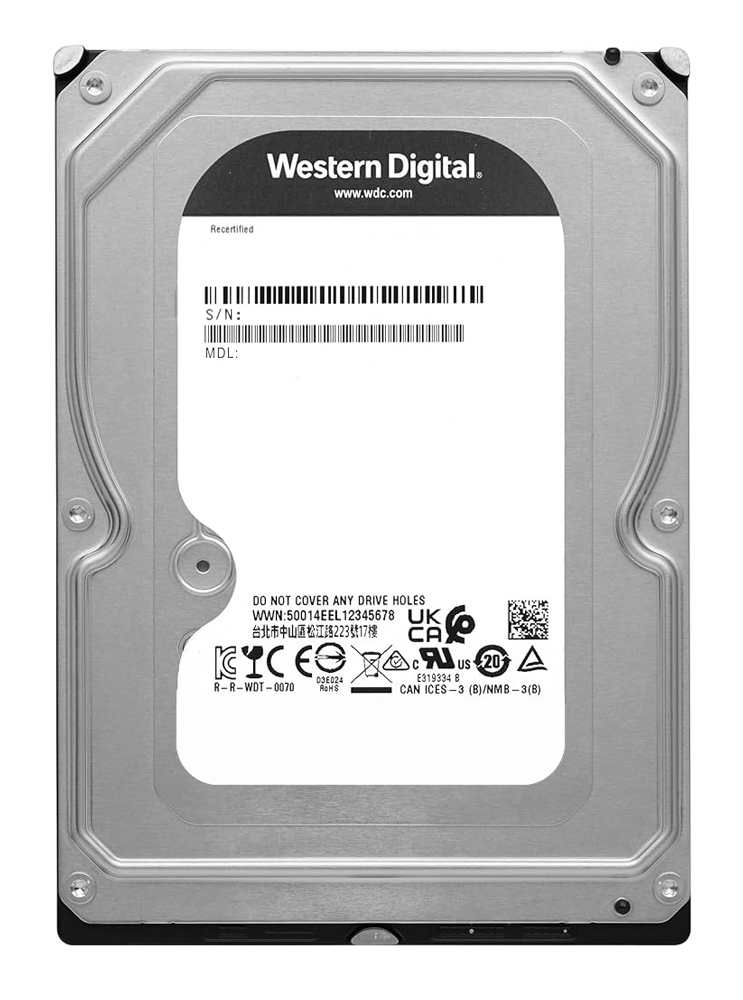 WD σκληρός δίσκος Blue 3.5", 2TB, 64MB, 5400RPM, 6Gb/s, Factory Recertified