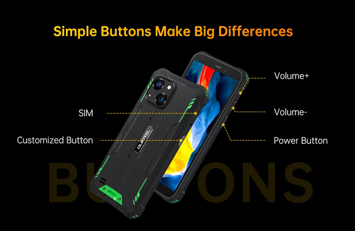 OUKITEL smartphone WP32, 6", 4/128GB, 6300mAh, IP68/IP69K, πορτοκαλί - Image 7
