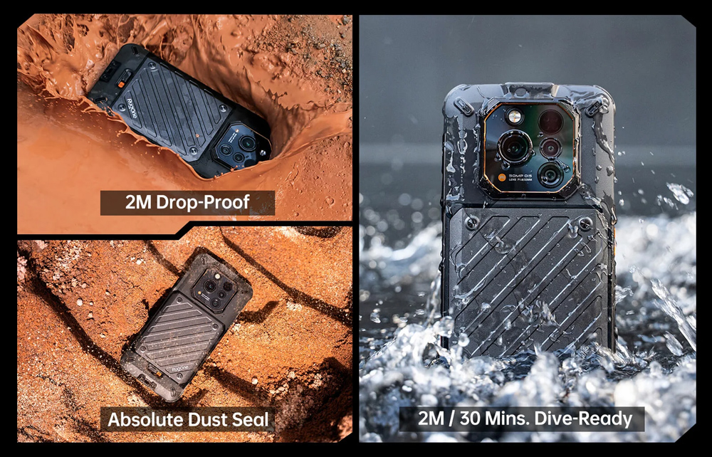 RUGONE smartphone Xever 7, 6.67", 12/512GB, 5G, 5550mAh, IP68/IP69K/MIL-STD-810H, μαύρο - Image 19