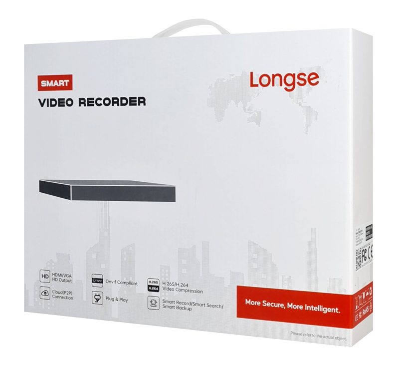 LONGSE XVR υβριδικό καταγραφικό XVR3004C1P, 8MP H.265/H.264, 4 καναλιών - Image 3