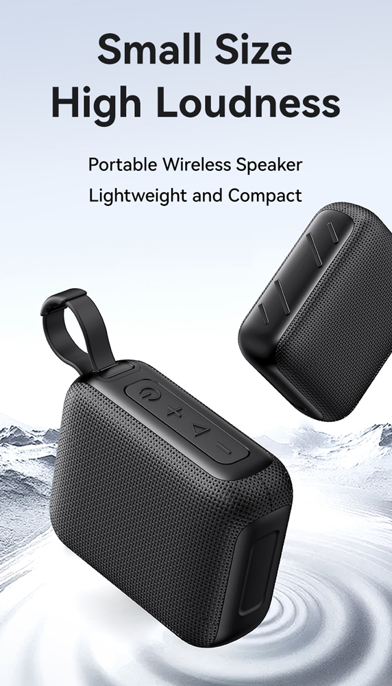 USAMS φορητό ηχείο YX015, 5W, Bluetooth, 1200mAh, μαύρο - Image 2