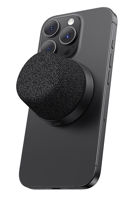 USAMS μίνι φορητό ηχείο YX016, μαγνητικό, 3W, Bluetooth, 700mAh, μαύρο - Image 7