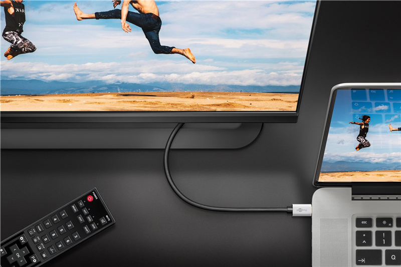 GOOBAY καλώδιο USB-C σε HDMI 60174, HDR, 8K, 4K/120Hz, 2m, μαύρο - Image 2
