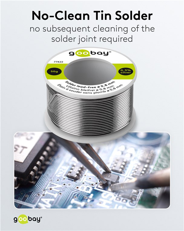 GOOBAY σύρμα συγκόλλησης 77422, Φ0.8mm, lead free, 50g - Image 6