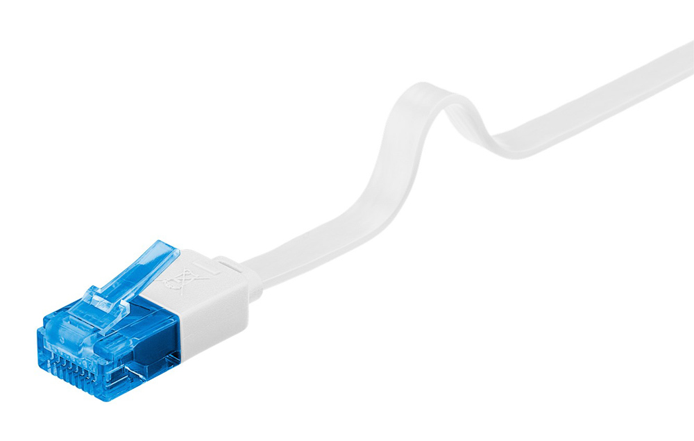 GOOBAY καλώδιο δικτύου 96303, CAT 6A U/UTP, flat, 500MHz, Copper, 0.5m, λευκό - Image 5