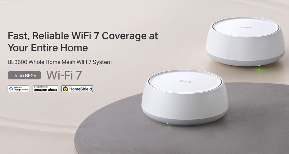 TP-LINK Home Mesh WiFi 7 System Deco BE25, 3600Mbps ΒΕ3600, V1.0, 2τμχ - Image 2