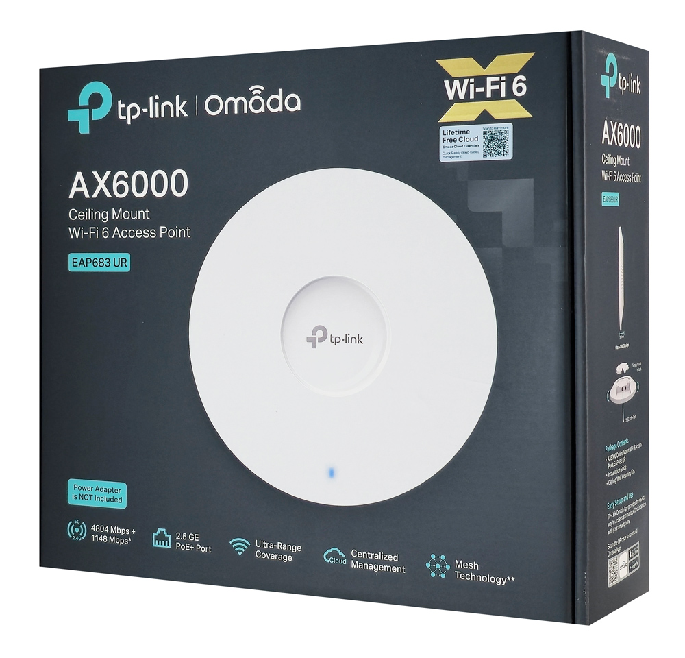 TP-LINK access point EAP683 UR, οροφής, WiFi 6, 6000Mbps AX6000, Mesh, V1.0 - Image 4