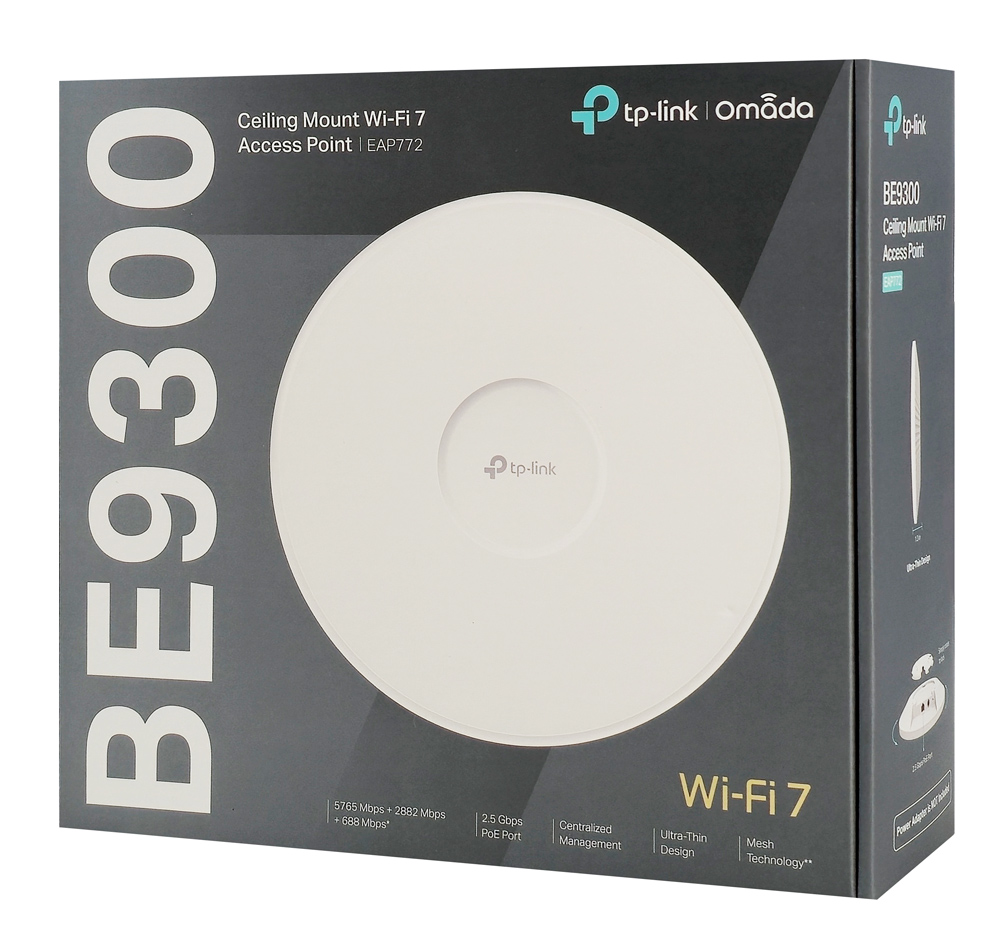 TP-LINK access point EAP772, οροφής, WiFi 7, 9300Mbps BE9300, Tri-Band, Mesh, V2.0 - Image 4