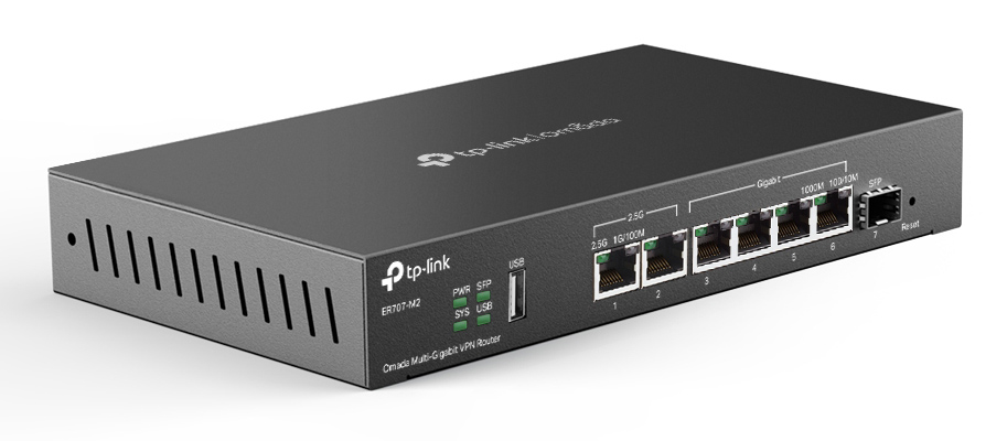 TP-LINK multi-gigabit VPN router ER707-M2, 6x Ethernet port & 1x SFP port, έως 2.5Gbps, Ver. 1.20 - Image 3
