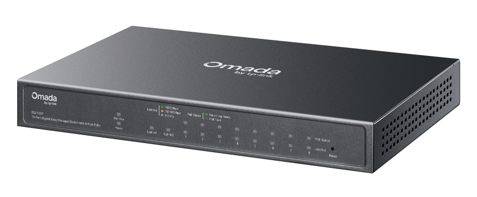 TP-LINK easy managed switch ES210GP, 10x Gigabit θύρες, PoE+, V1.0 - Image 4