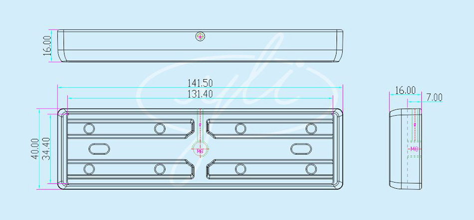 YLI ELECTRONIC Στήριγμα πλάκας μαγνήτη τύπου I MBK-280I - Image 5