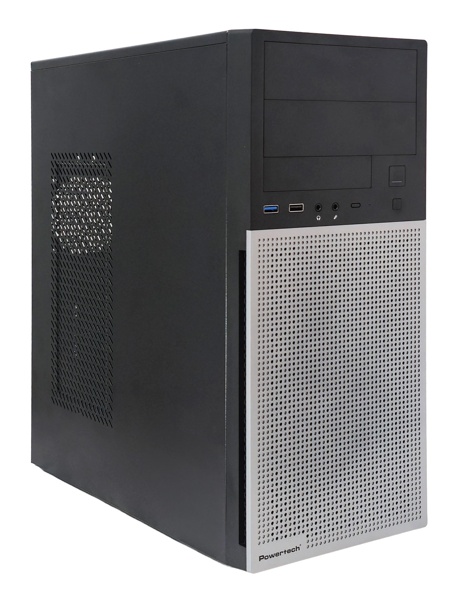 POWERTECH PC Case PT-1563 με 550W PSU, ATX Midi, 376.6x175x408.5mm, μαύρο