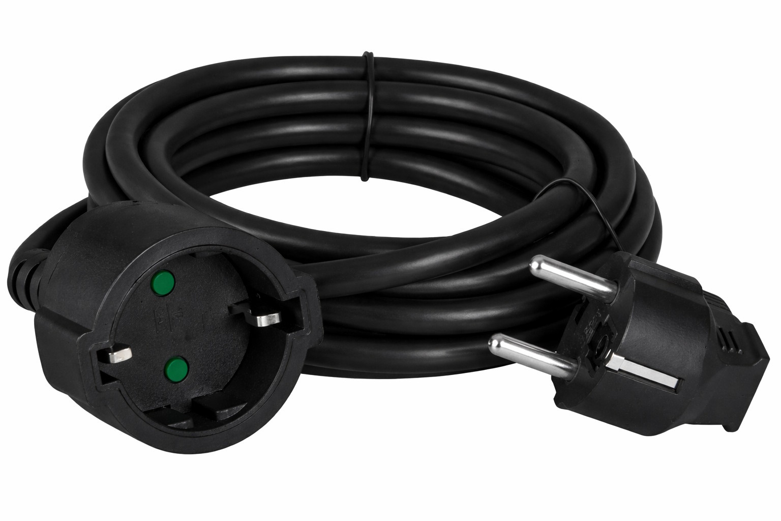 POWERTECH μπαλαντέζα ρεύματος PT-1562, 1x schuko, 16A, 5m, μαύρη