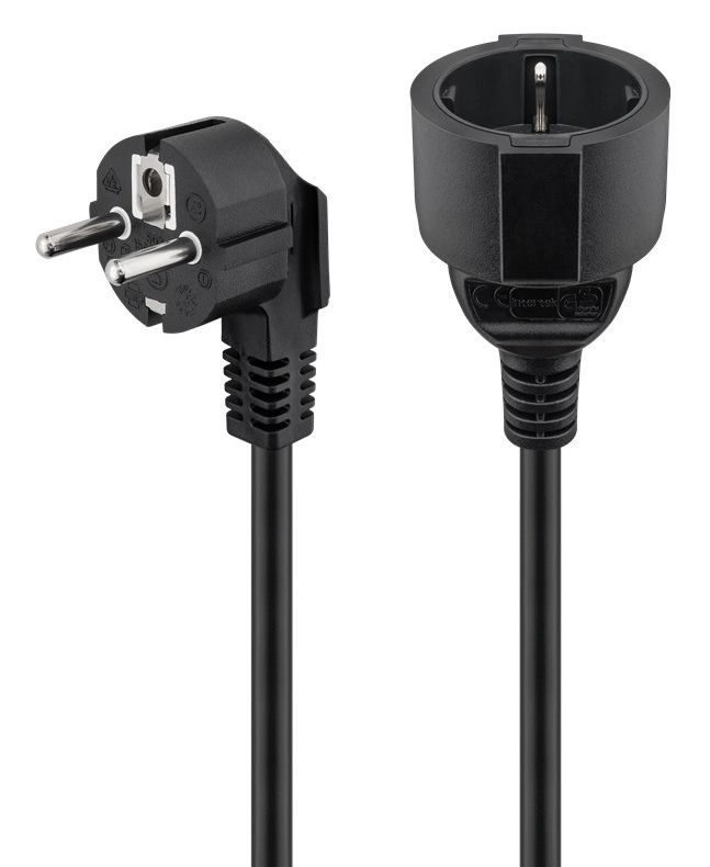 GOOBAY μπαλαντέζα προέκταση ρεύματος 94700, schuko, 3x 1.5mm², 2m, μαύρη - Image 6